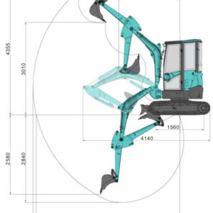 Minigraver 2,7 ton - Sunward SWE25 m. tilt
