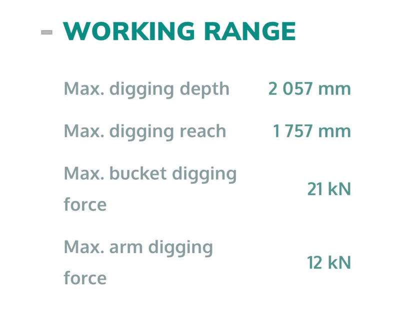Minigraver 1,8 ton, Sunward SWE17 m. joystick