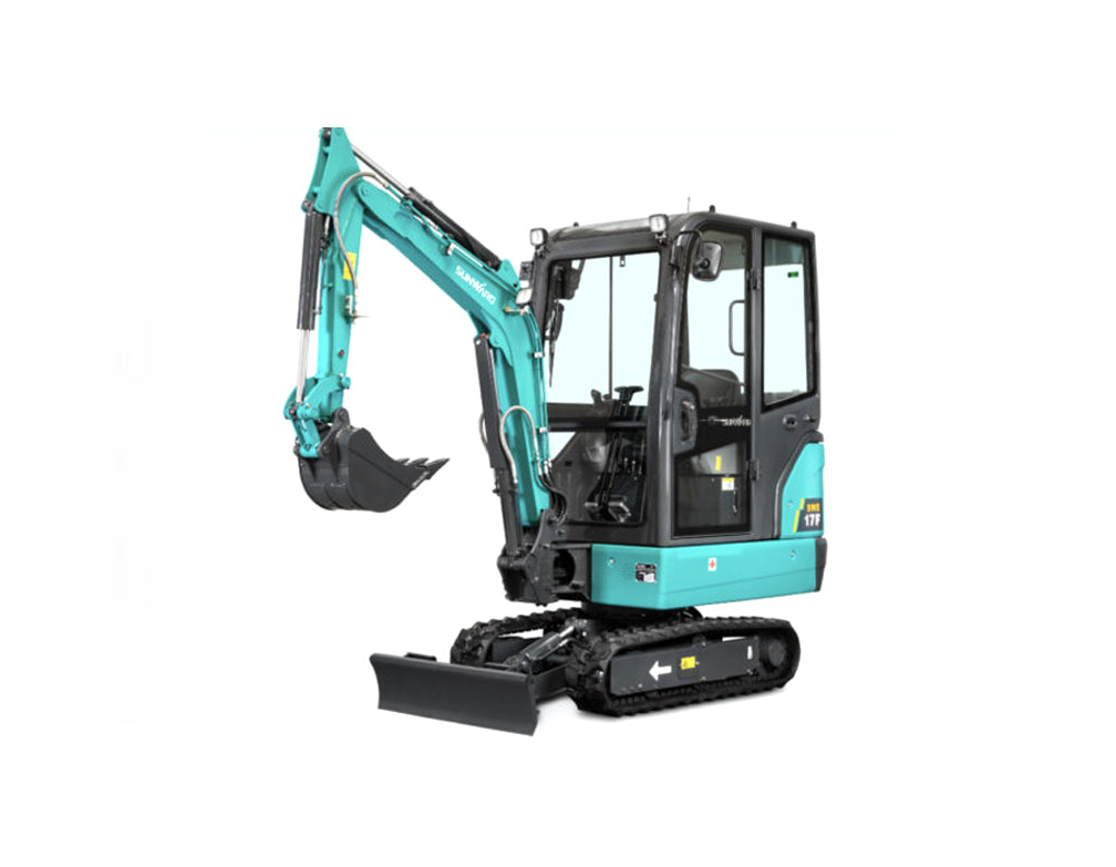 Minigraver 1,8 ton, Sunward SWE17 m. joystick