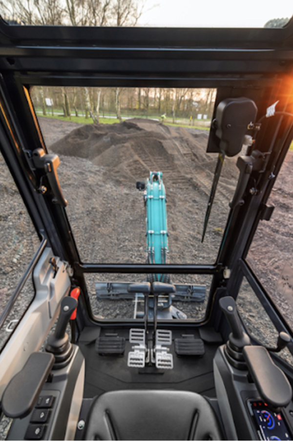 Minigraver 1,8 ton, Sunward SWE17 m. joystick